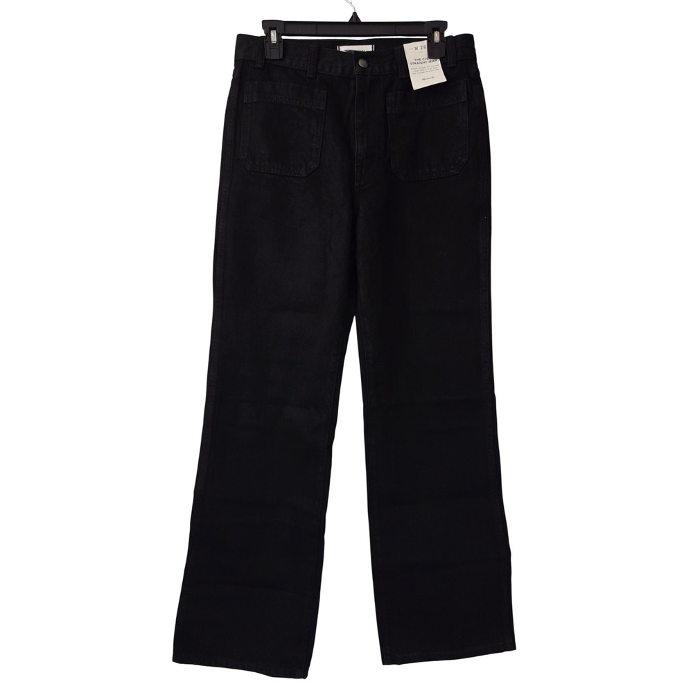 Madewell Cleo Straight Jean‎ High Rise Women 28 Black NWT $148 NX987